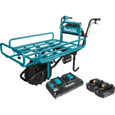 Makita XUC01PTX2 18V X2 LXT Brushless Cordless Power-Assisted Wheelbarrow Kit