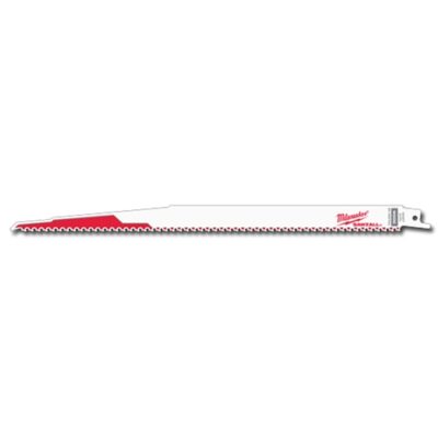 Milwaukee 48-00-5037 12″ x 6TPI Bi-Metal Super Sawzall Blade 5-Pack