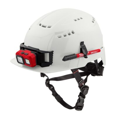 Milwaukee 48-73-1320 BOLT White Front Brim Safety Helmet (USA) – Type 2, Class C, Vented