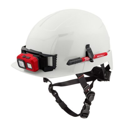 Milwaukee 48-73-1321 BOLT White Front Brim Safety Helmet (USA) – Type 2, Class E, Non-Vented