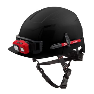 Milwaukee 48-73-1331 BOLT Black Front Brim Safety Helmet (USA) – Type 2, Class E, Non-Vented