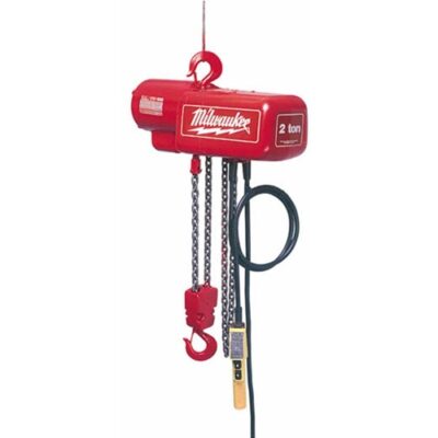 Milwaukee 9561 Professional Electric Chain Hoist – 1/2 Ton Capacity, 15Ft. Lift