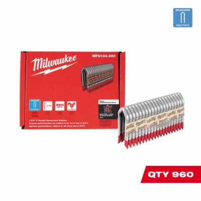 Milwaukee MPU134-960 1.75″ 9 Gauge Galvanized Staples