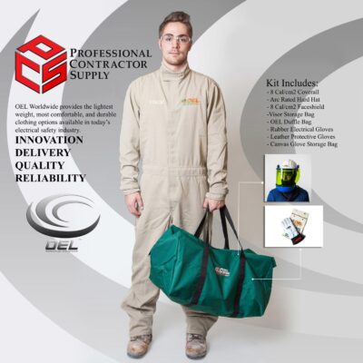 OEL AFW8-PFC-MED-00-11-B-9 Medium 8 CAL Coverall Kit w/ Head Gear And Size 9 Glove Kit