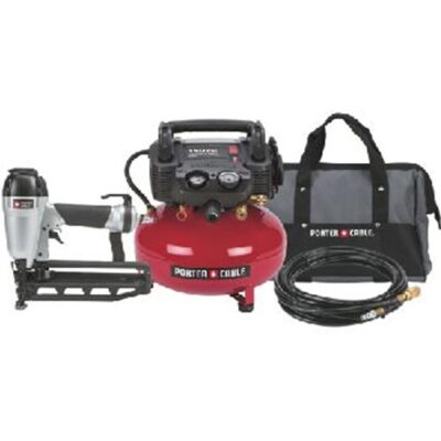 Porter Cable PC1PAK 6 Gal 150 Psi Pancake & 2-1/2″ Finish Nailer Combo Kit