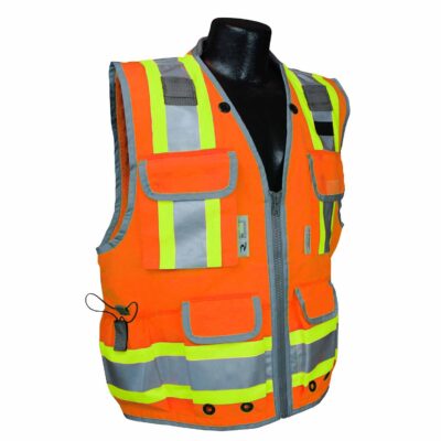 Radians SV55-2ZOD-2X 2XL Class 2 Heavy Woven Engineer Vest – Orange