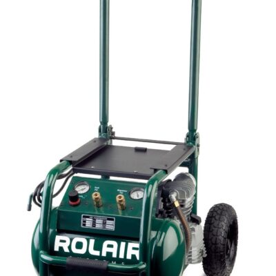 Rolair VT25BIG 2.5 HP 5.3 Gal Wheeled Compressor with Overload Protection and Manual Reset