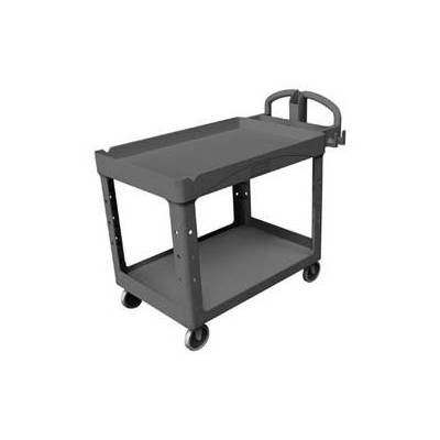 Rubbermaid FG452088BLA Heavy-Duty Utility / Service Cart (Black)