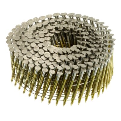 Senco EL19AGBH 1-3/4″ x 0.092″ 15° Ring Shank Coil Nails, 3600 Count