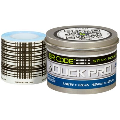 Shurtape 105643 PC 627 BR 1.88″ x 10.5′ Duck Pro BR Code White Scannable Duct Tape Codes