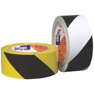 Shurtape 202700 VP 415 2″ Warning Stripe Tape, Black/Yellow, 50mm x 33m