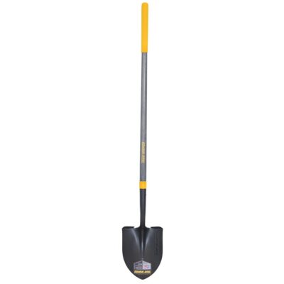 Union 2585600 57″ Forged Round Point Shovel, Comfort Step, Cushion End Grip, Hardwood Handle