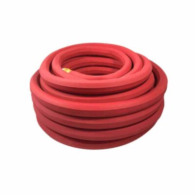 Flexon FAR34100 100′ 3/4″ Contractor Grade Red Hot Water Rubber, Hex Design, High Burst Strength, Hex Couplings