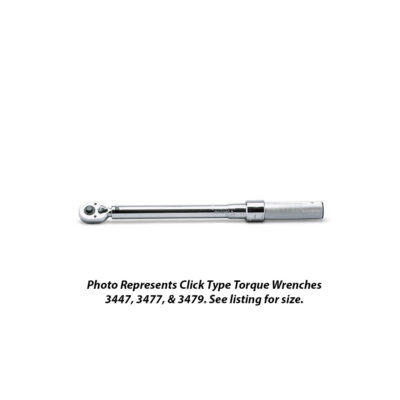 Wright Tool 3479 3/8″ Drive Click Torque Wrench w Ratchet Handle 150-1000″lbs