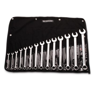 Wright Tool 714 Combination Wrench 14 Piece Set 12 Point Satin 3/8″ – 1-1/4″