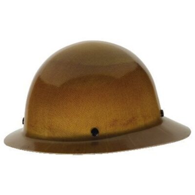 MSA 475407 Medium Skullgard Tan Full Brim Hard Hat w/Ratchet Suspension (ADJ 6-1⁄2″ – 8″)