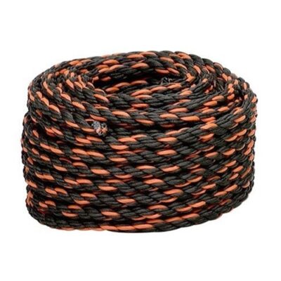 Rope Products 152020 3/8″x 100′ Truck Rope Black/Orange