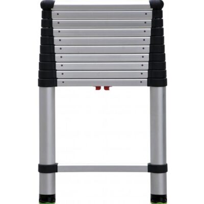 TeleSteps 1400E 28″-10.5′ Telescopic Ladder, 250 lbs rating